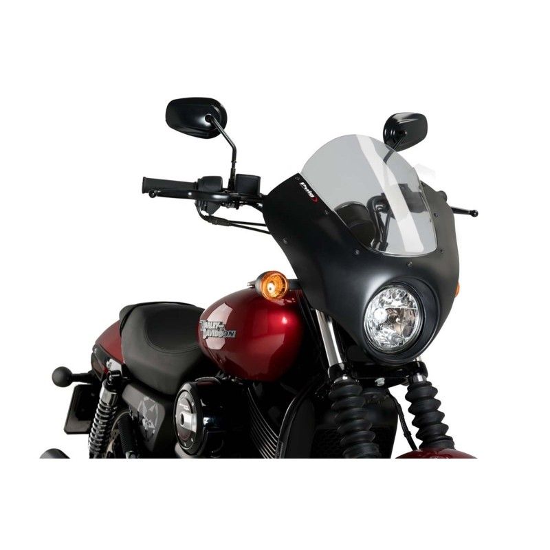 Semicarenado Puig Dark Night para Harley D Street 750 XG750 15-21 ahumado claro