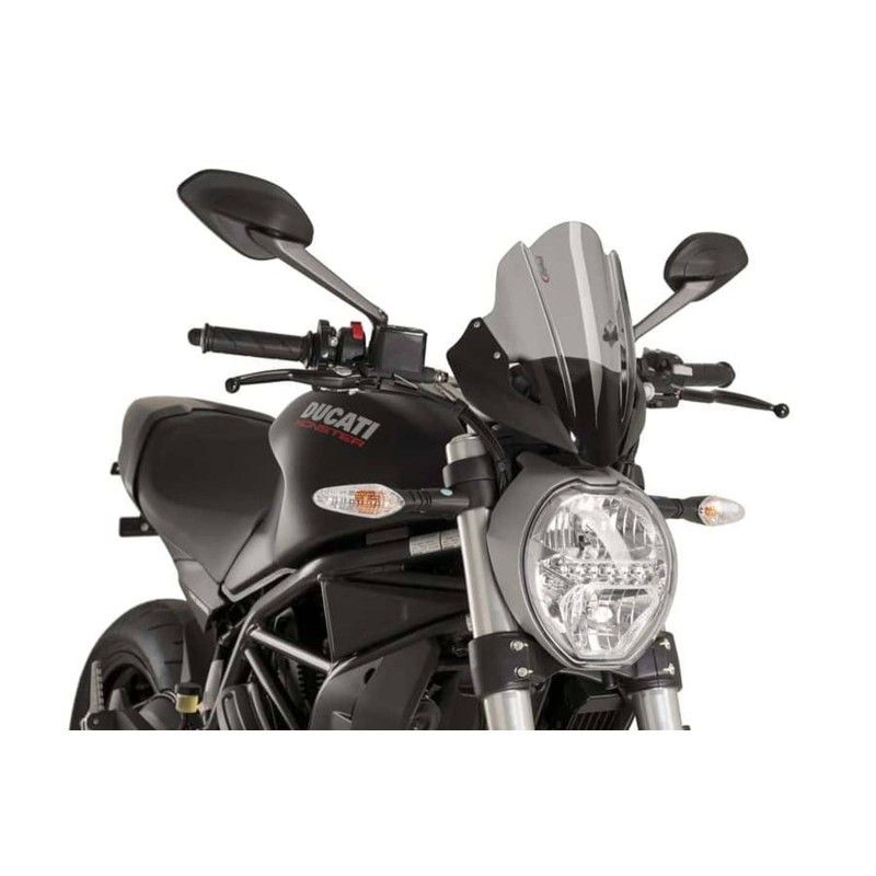 puig cupolino sport per ducati monster 1200 s 14 16 fume scuro