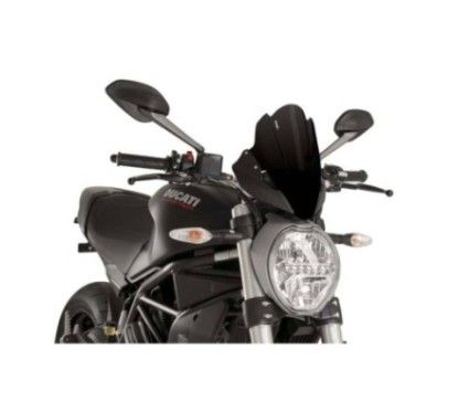 Pare-brise sport Puig pour Ducati Monster 821 14/17 noir