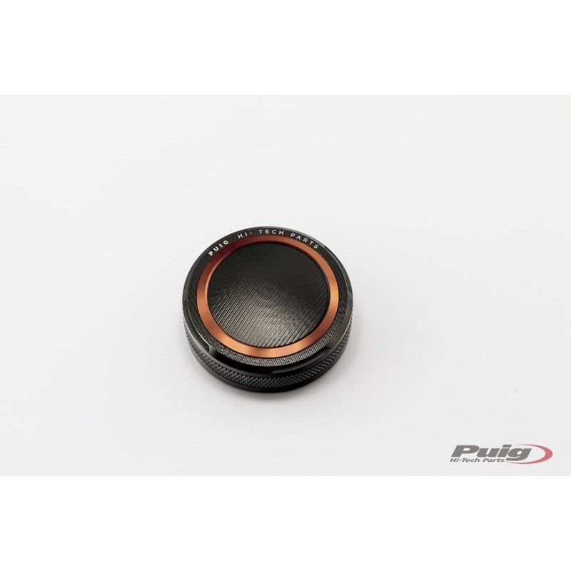 Bouchon de reservoir de liquide de frein avant Puig pour Yamaha YZF R7 2022-2024 orange