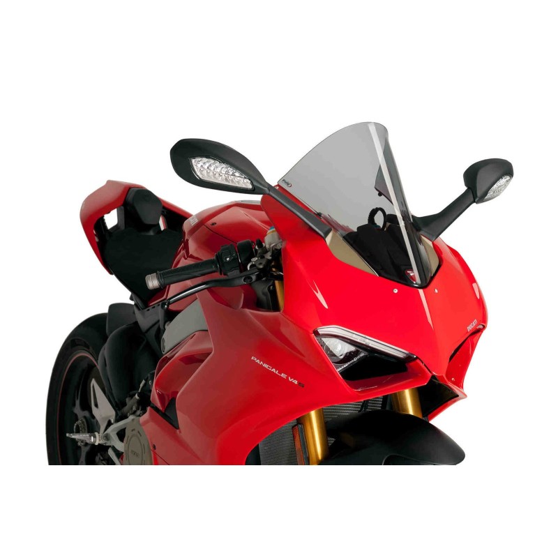 PUIG CUPOLINO R-RACER PER DUCATI PANIGALE V4 S ANNO 18-19 COLORE FUME CHIARO.