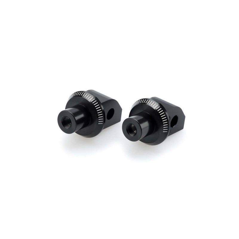 Adaptateurs de repose-pieds passager fixes Puig pour Triumph Bonneville T100 17/19, noir