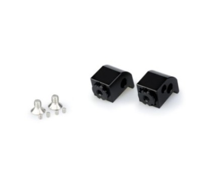 Adaptateurs de repose-pieds passager reglables Puig pour Yamaha X-Max 400 13-17, noir