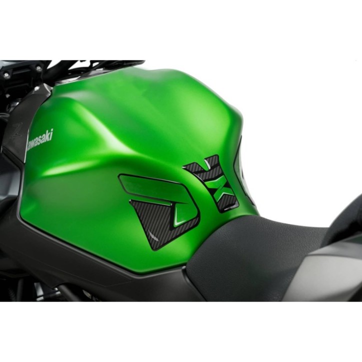 PUIG TANK STICKER KAWASAKI Z650 17-19 CARBON LOOK