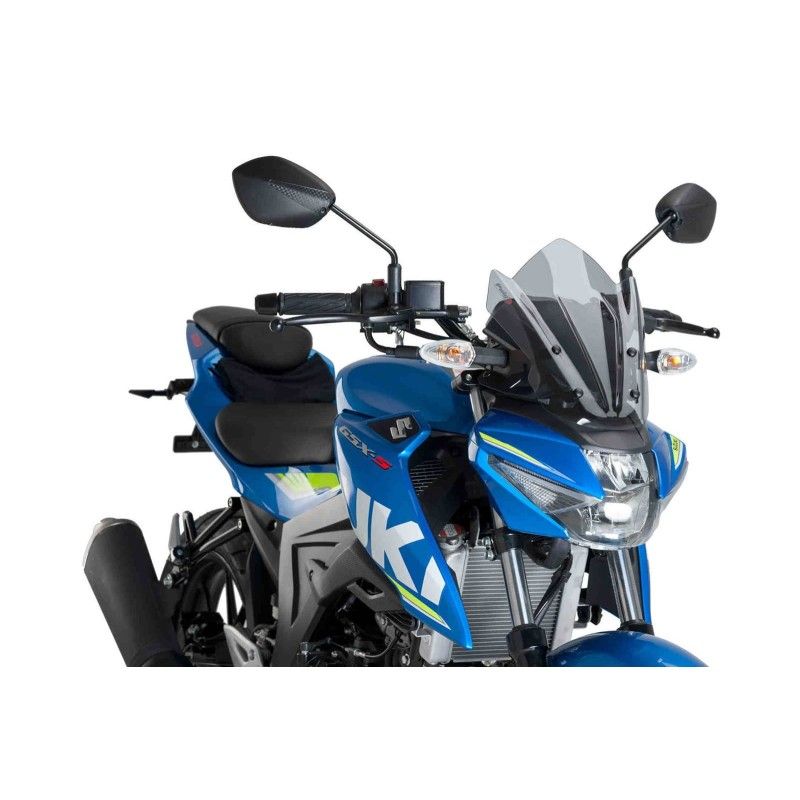 Bulle sport Puig Naked NG pour Suzuki GSX S125 17-21 fumee claire