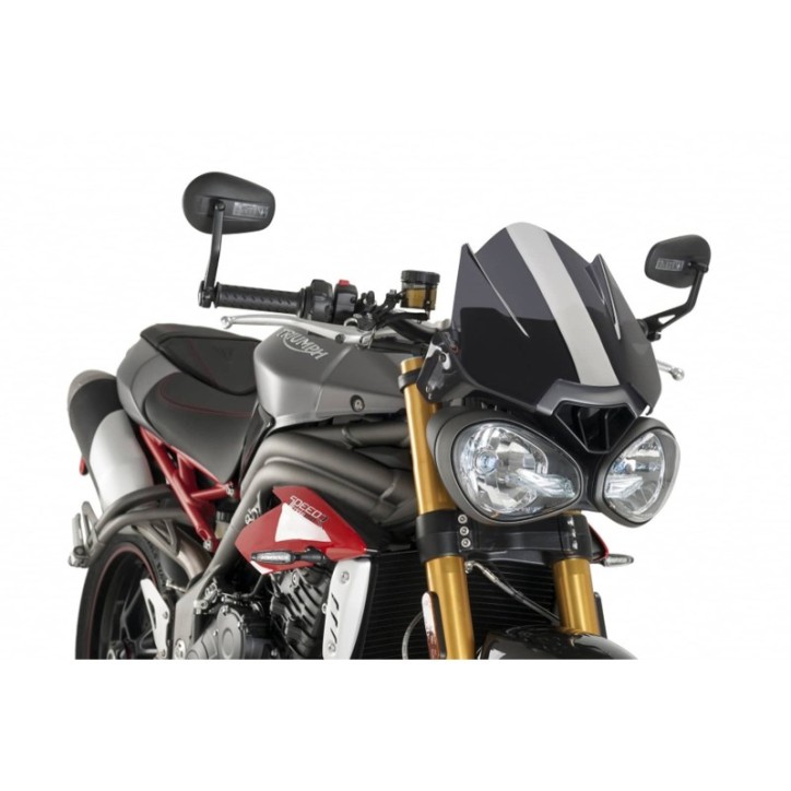 PUIG CUPOLINO NAKED N.G. SPORT TRIUMPH SPEED TRIPLE R 16-17 FUME SCURO
