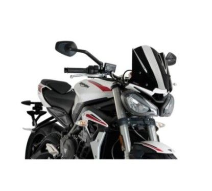 Cupula deportiva Puig Naked NG para Triumph Street Triple R RS 2022 negra