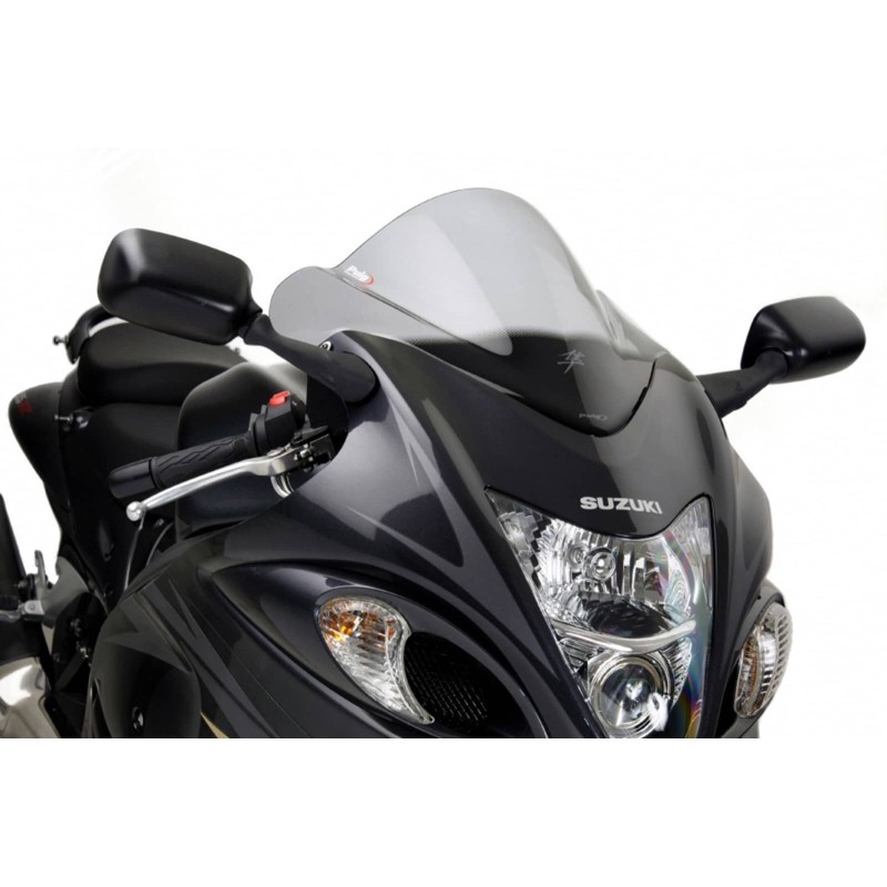 Pare-brise Puig Racing pour Suzuki GSX-R1300 Hayabusa 08-20, fume clair