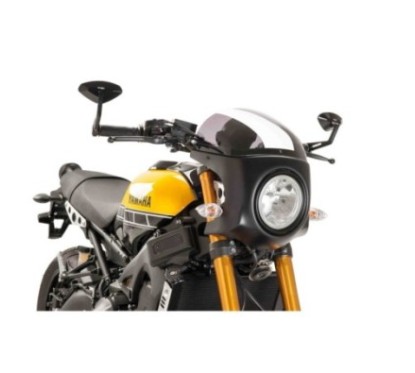 PUIG CUPOLINO SEMICARENATO PER TRIUMPH BONNEVILLE SPEEDMASTER ANNO 18-23 COLORE FUME CHIARO-NERO OPACO