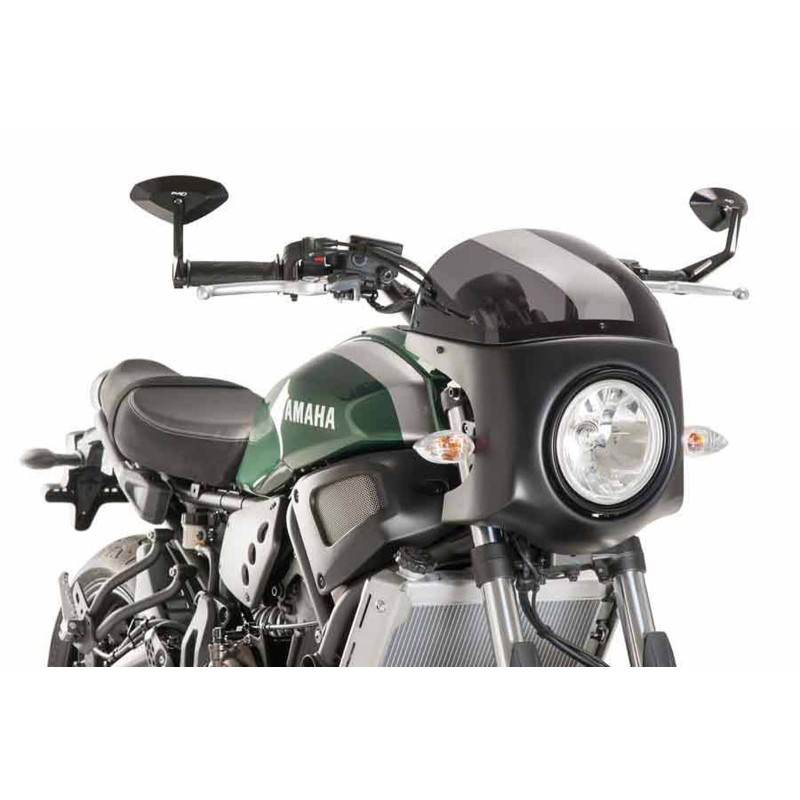 PUIG CUPOLINO SEMICARENATO YAMAHA XSR700 16'-22' FUME SCURO-NERO OPACO