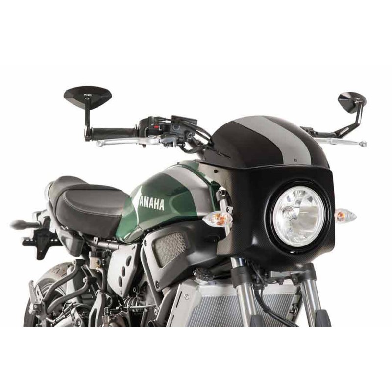 PUIG CUPOLINO SEMICARENATO YAMAHA XSR700 16-20 NERO-CARBON