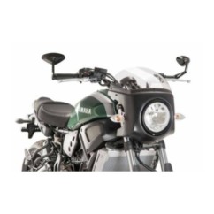 PUIG CUPOLINO SEMICARENATO YAMAHA XSR700 16'-22' TRASPARENTE-NERO OPACO