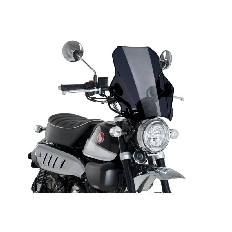 puig univ bat windshield for yamaha mt 07 14 17 dark smoke