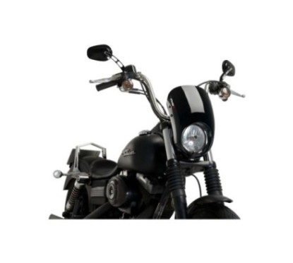 PUIG CUPOLINO SEMICARENATO ANARCHY PER HARLEY DAVIDSON DYNA STREET BOB FXDB/I ANNO 06-17 COLORE NERO