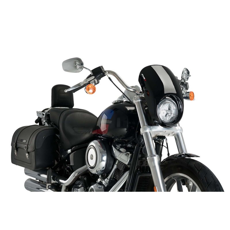 PUIG WINDSHIELD ANARCHY HARLEY D. SOFTAIL LOW RIDER FXLR 18-20 BLACK