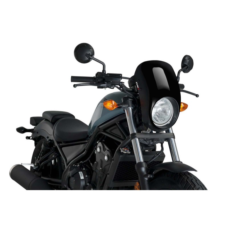 PUIG CUPOLINO SEMICARENATO ANARCHY PER HONDA CMX500 REBEL ANNO 17-19 COLORE NERO