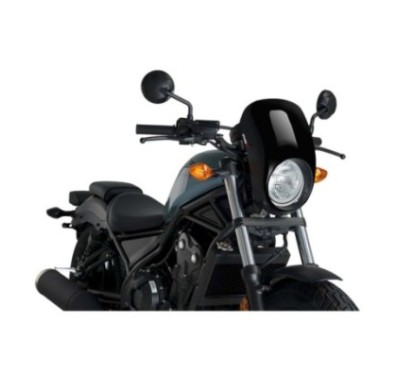 PUIG SEMI-FAIRED SCREEN ANARCHY HONDA CMX500 REBEL 17-19 SCHWARZ