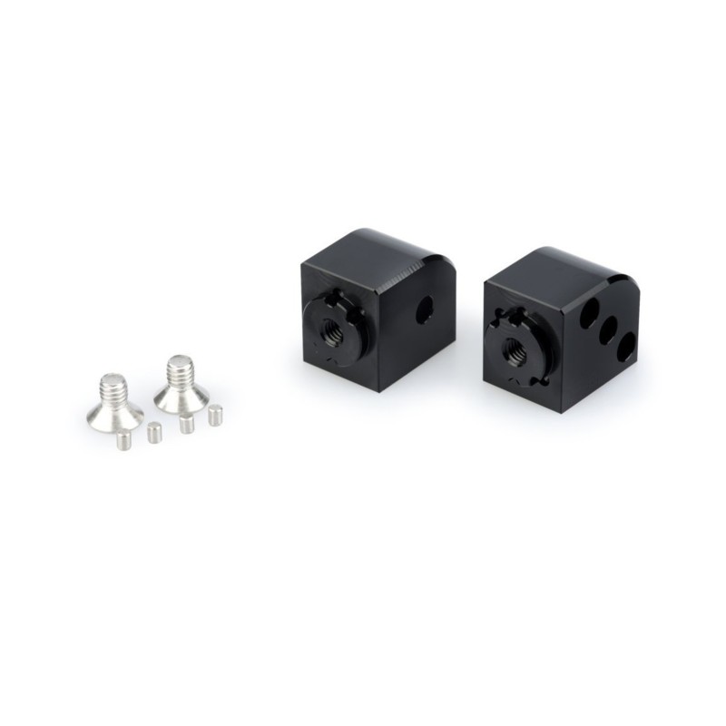 puig adapters adjustable passenger pegs kawasaki zx 10rr 21 25 black