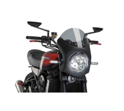 PUIG PARE - BRISE SEMI-CARENE KAWASAKI Z900RS 21-23 FUMEE CLAIR-NOIR