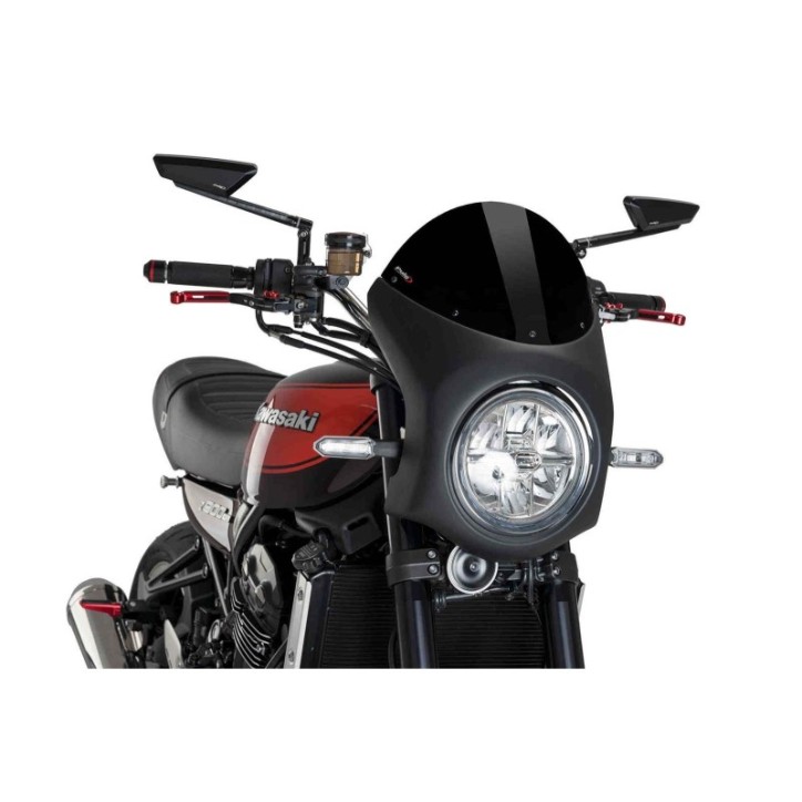 PUIG SEMI FAIRING SCREEN KAWASAKI Z900RS 21-23 BLACK-BLACK