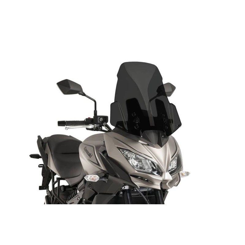 puig touring windshield for kawasaki versys 1000 15 18 dark smoke