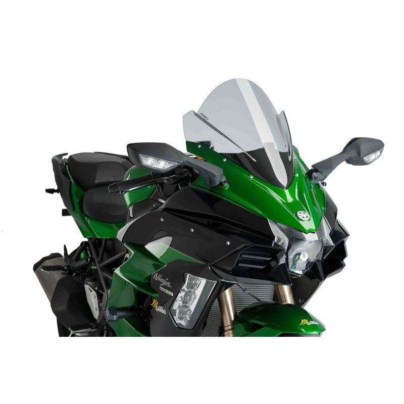 puig cupolino z racing per kawasaki ninja h2 sx 20 22 fume chiaro