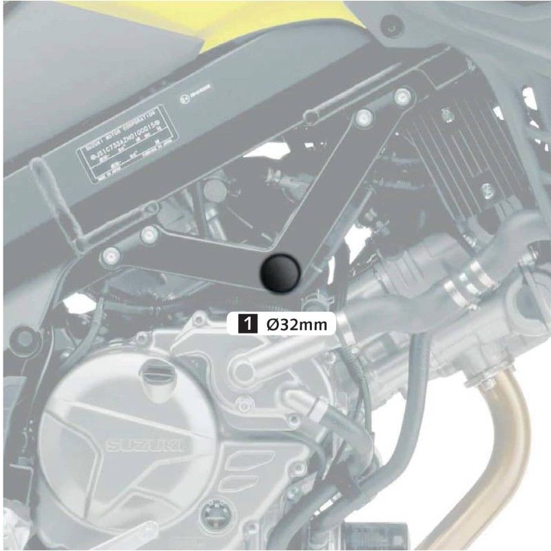 puig tappi telaio suzuki dl650 v strom 17 25 nero