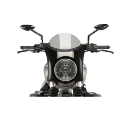 PUIG PARE - BRISE SEMI-CARENE BMW R NINE T SCRAMBLER 16-20 FUMEE CLAIR-CARBON