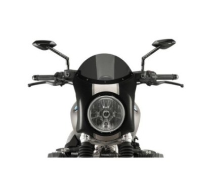 PUIG CUPOLINO SEMICARENATO BMW R NINE T SCRAMBLER 16-20 FUME SCURO-CARBON