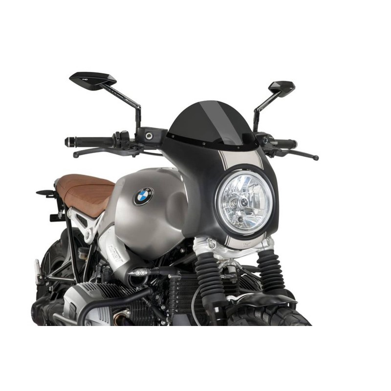 PUIG WINDSHIELD BMW R NINE T SCRAMBLER 16-20 DARK SMOKE-BLACK