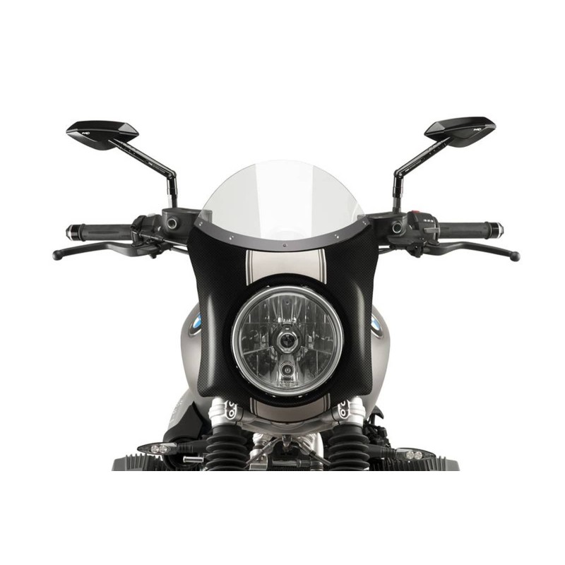 PUIG PARE - BRISE SEMI-CARENE BMW R NINE T SCRAMBLER 16-20 TRANSPARENT-CARBON