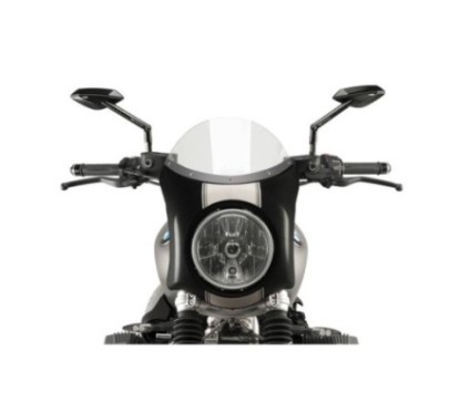 PUIG CUPOLINO SEMICARENATO BMW R NINE T SCRAMBLER 16-20 TRASPARENTE-CARBON