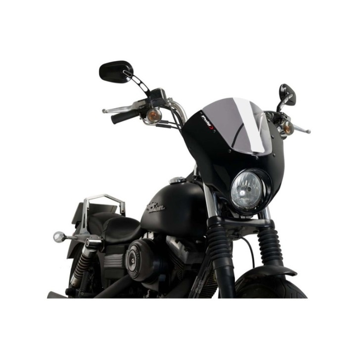 PUIG CUPOLINO SEMICARENATO DARK NIGHT HARLEY D. DYNA STREET BOB FXDB/I 06-17 FUME CHIARO