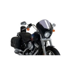 PUIG PARE - BRISE SEMI-CARENE DARK NIGHT HARLEY D. SOFTAIL LOW RIDER FXLR 18-20 FUMEE CLAIR