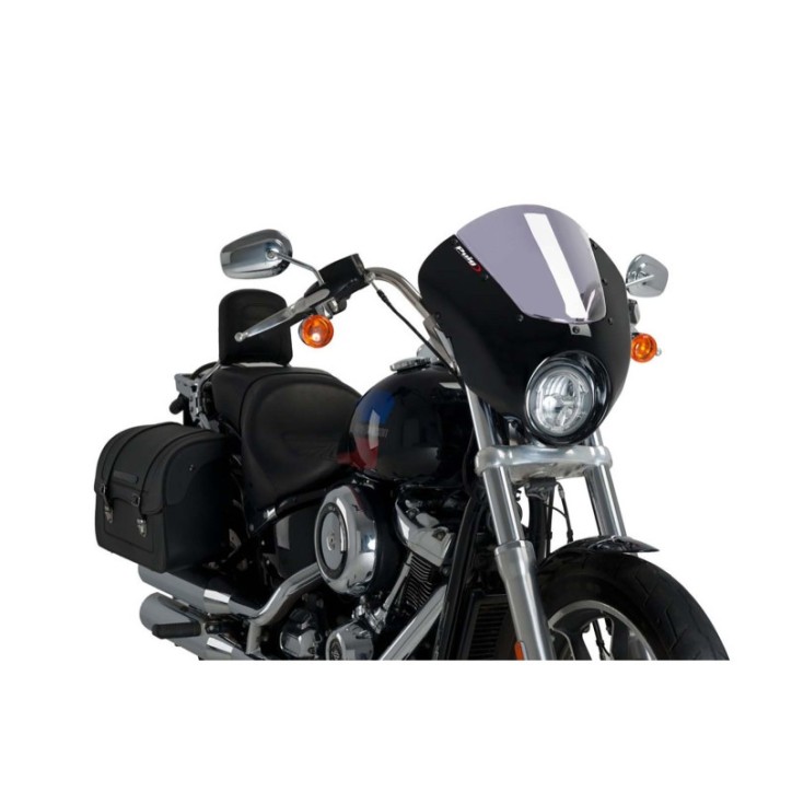 PUIG CUPOLINO SEMICARENATO DARK NIGHT HARLEY D. SOFTAIL LOW RIDER FXLR 18-20 FUME CHIARO