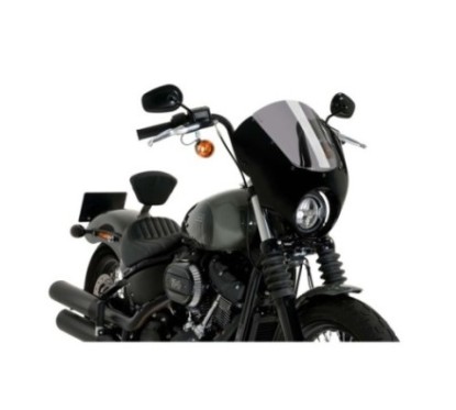 PUIG PARE - BRISE SEMI-CARENE DARK NIGHT HARLEY D. SOFTAIL STREET BOB FXBB 21-23 FUMEE CLAIR