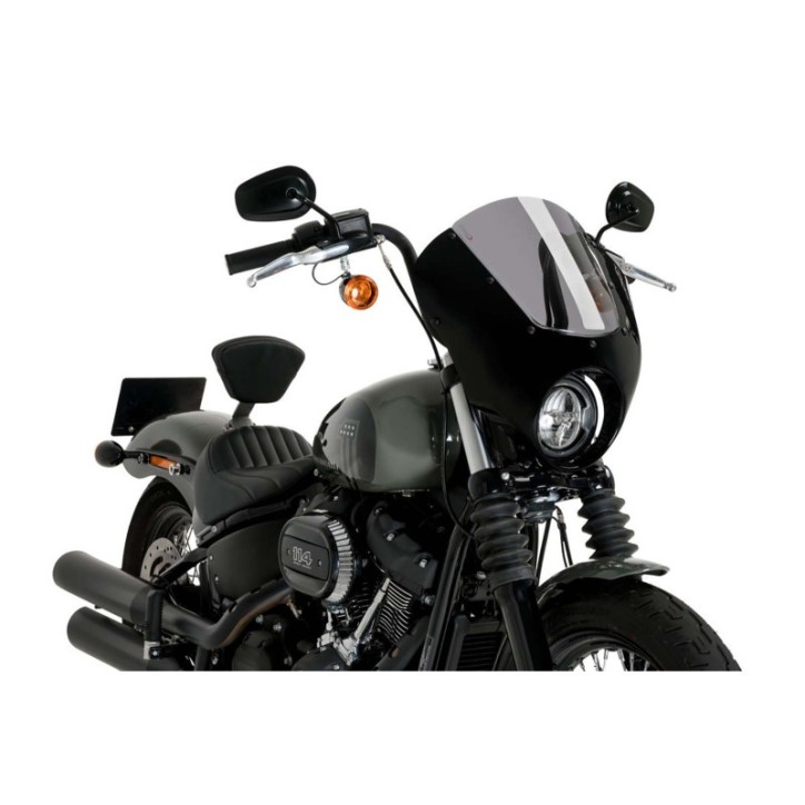 PUIG CUPOLINO SEMICARENATO DARK NIGHT HARLEY D. SOFTAIL STREET BOB FXBB 21-23 FUME CHIARO