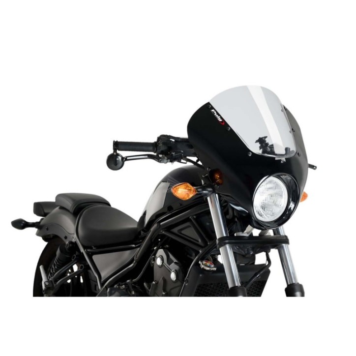 PUIG CUPOLINO SEMICARENATO DARK NIGHT HONDA CMX500 REBEL 17-19 FUME CHIARO-21100H