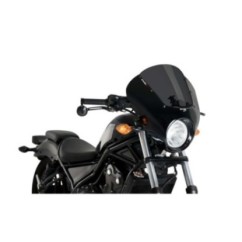 PUIG CUPOLINO SEMICARENATO DARK NIGHT PER HONDA CMX500 REBEL ANNO 17-19 COLORE FUME SCURO