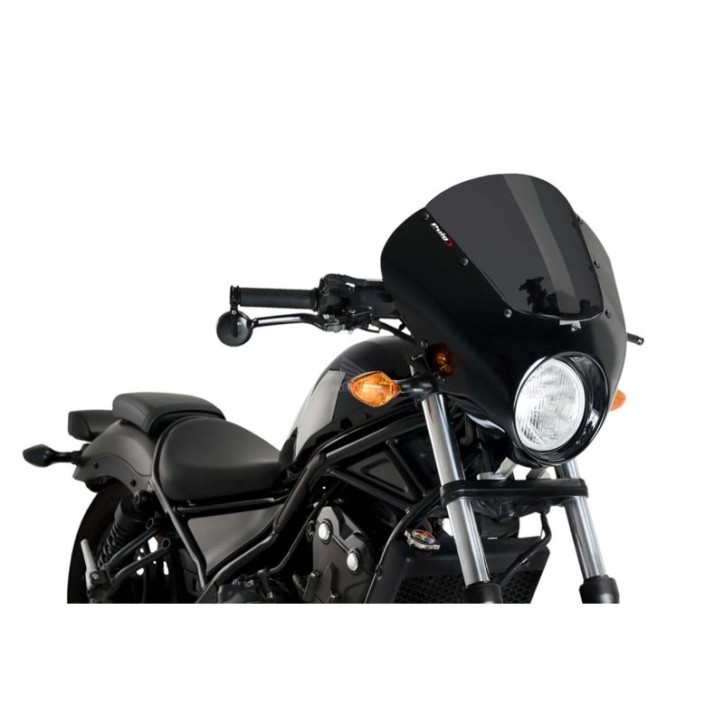 PUIG CUPOLINO SEMICARENATO DARK NIGHT HONDA CMX500 REBEL 17-19 FUME SCURO-21100F