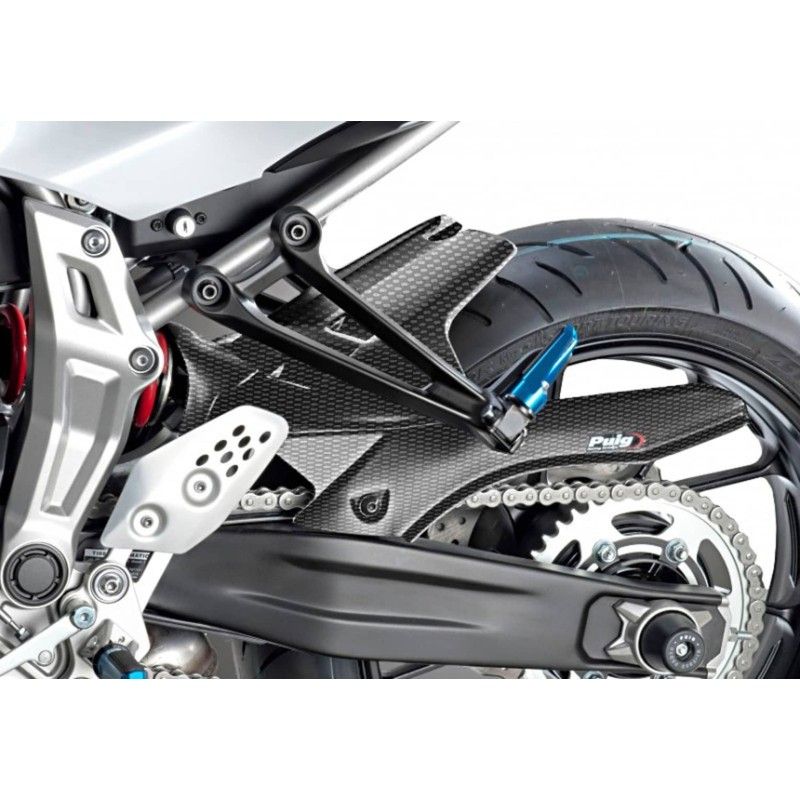 Garde-boue arriere Puig pour Yamaha MT 07 18 20, look carbone