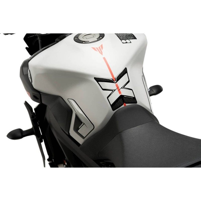 Autocollant de reservoir Puig pour Yamaha MT 09 17 20, look carbone