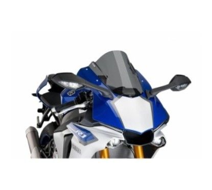 puig z racing windshield for yamaha yzf r1 r1m 17 19 dark smoke