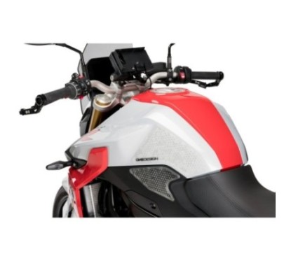 ADHESIVO LATERAL DEPOSITO ESPECIFICO PUIG BMW F900 R 20-24 TRANSPARENTE