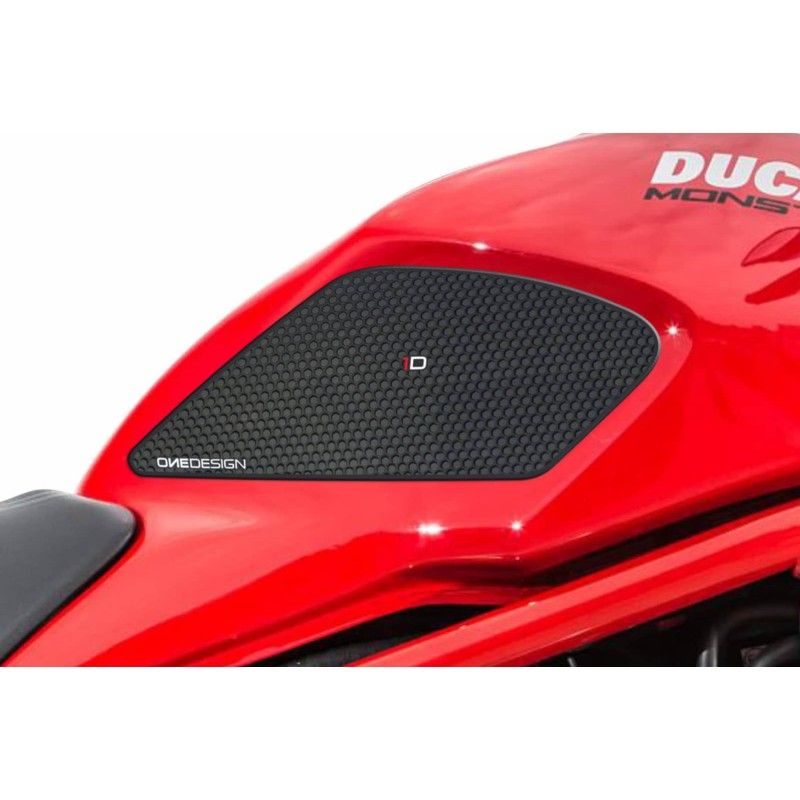 Puig spezifischer Seitentankaufkleber fur Ducati Monster 821 14 17 schwarz