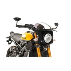 PUIG CUPOLINO SEMICARENATO PER MOTO GUZZI V7 III STONE 750 ANNO 17-22 COLORE FUME CHIARO-CARBON LOOK