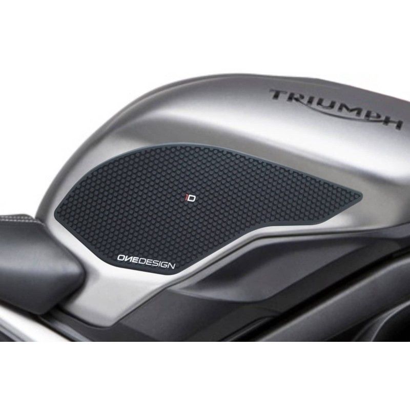 Puig spezifischer Seitentankaufkleber fur Triumph Street Triple 13 14 schwarz