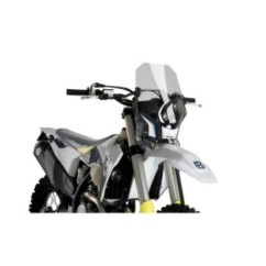 HALBVERKLEIDETE WINDSCHUTZSCHEIBE VON PUIG RALLY HUSQVARNA 250 FE 14-23 TRANSPARENT