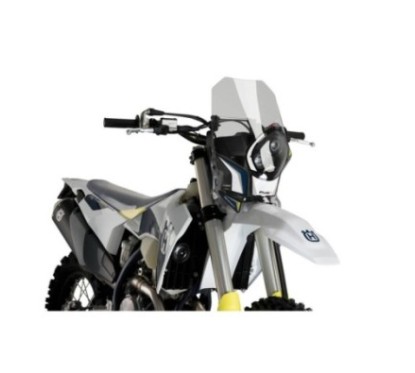 HALBVERKLEIDETE WINDSCHUTZSCHEIBE VON PUIG RALLY HUSQVARNA 250 FE 14-23 TRANSPARENT