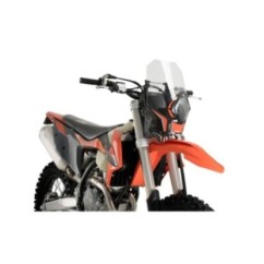 HALBVERKLEIDETE WINDSCHUTZSCHEIBE VON PUIG RALLY KTM 125 EXC 2015 TRANSPARENT